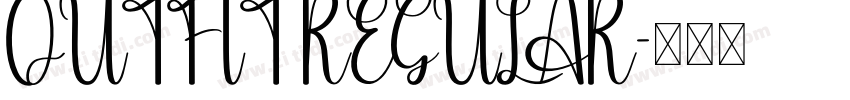 OUTFIT REGULAR字体转换 OUTFIT REGULAR字体转换